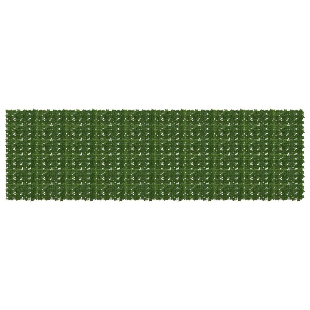 Parvekkeensuoja lehdillä Vihreä 500 x 150 cm