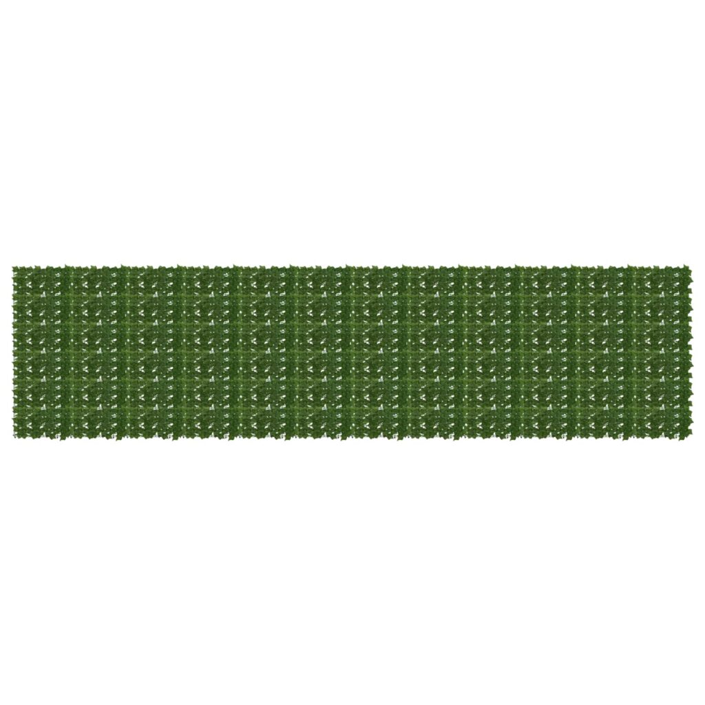 Parvekkeensuoja lehdillä Vihreä 600 x 150 cm