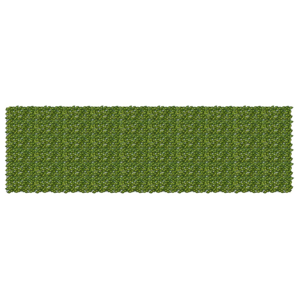 Parvekkeensuoja lehdillä Vihreä ja keltainen 500 x 150 cm