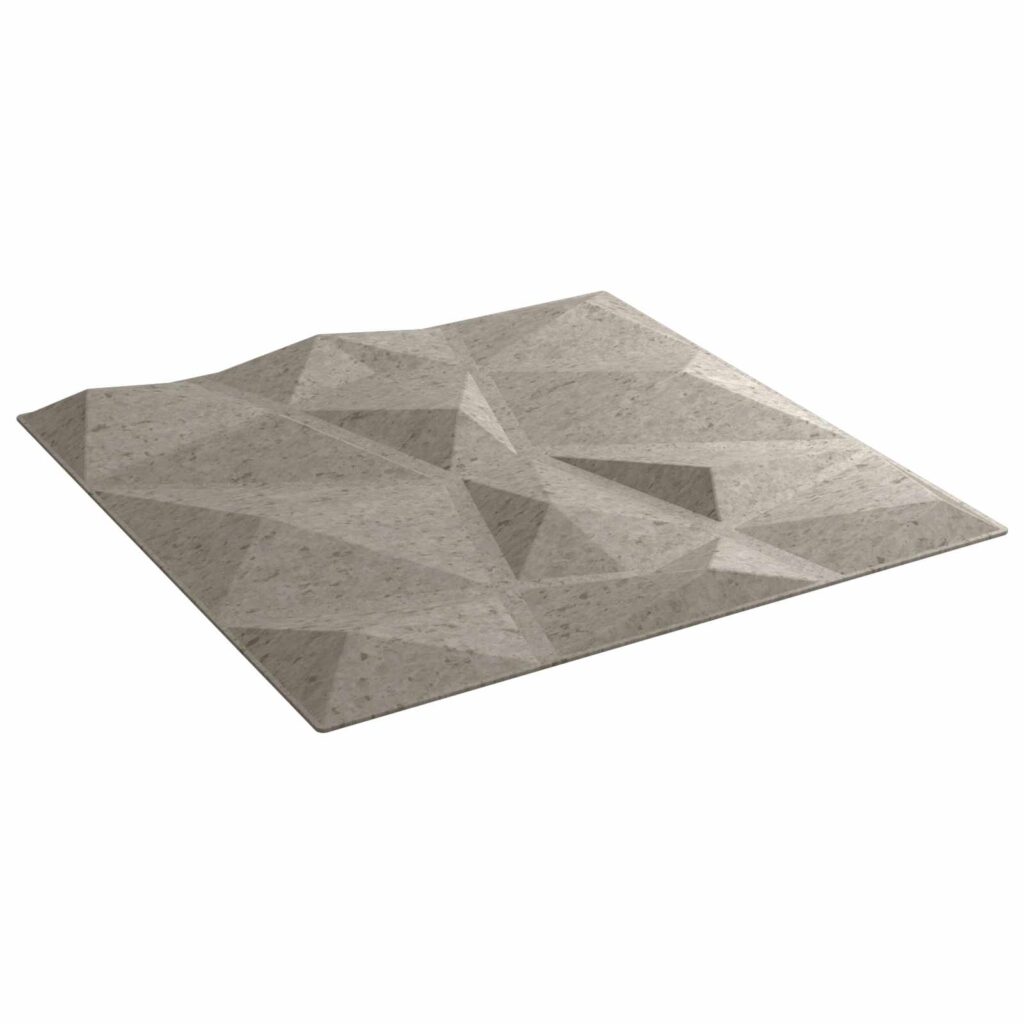 Seinäpaneelit 48 pcs Betoni Harmaa 50 x 50 cm XPS Vaahdon
