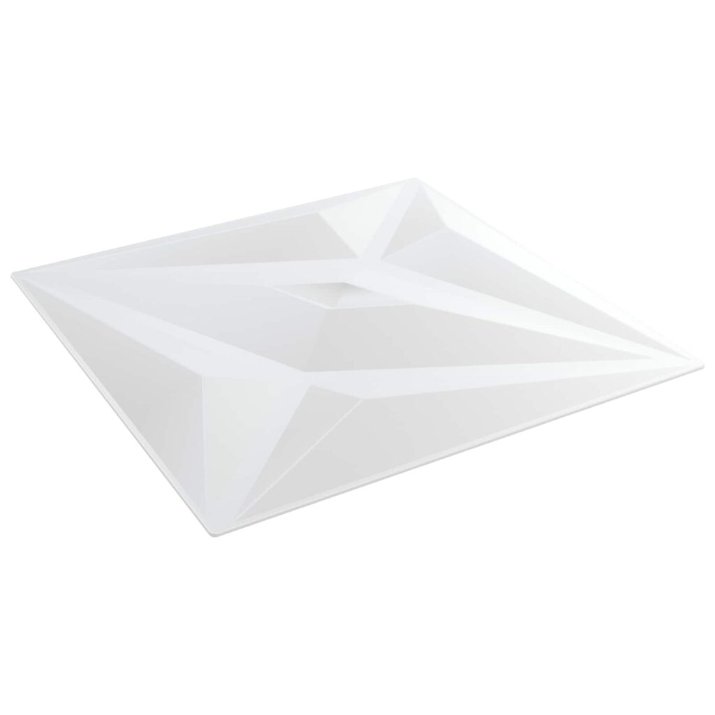 Seinäpaneelit 24 pcs Valkoinen Tähti 50 x 50 cm XPS Vaahdon