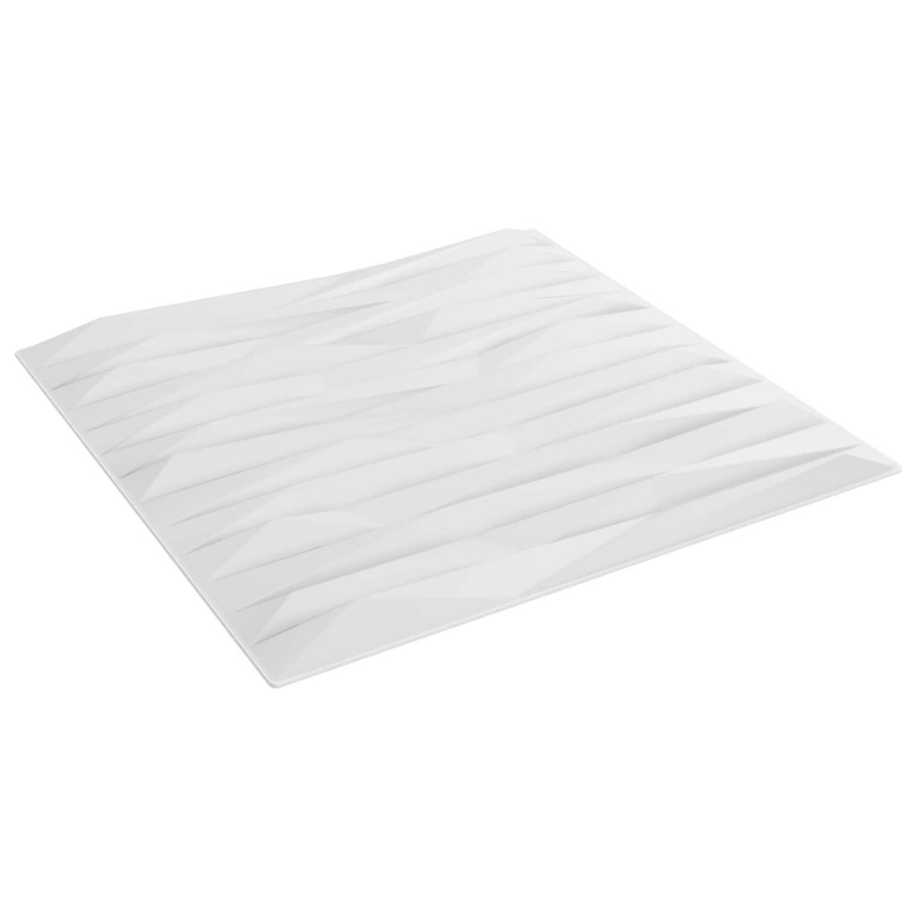 Seinäpaneelit 24 pcs Valkoinen Kivi 50 x 50 cm XPS Vaahdon