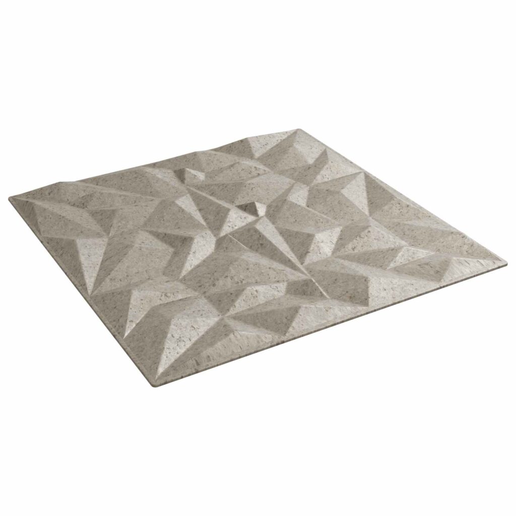 Seinäpaneelit 24 pcs Ametistibetoni 50 x 50 cm XPS Vaahdon
