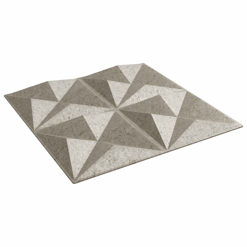 Seinäpaneelit 24 pcs Origamibetoni 50 x 50 cm XPS Vaahdon