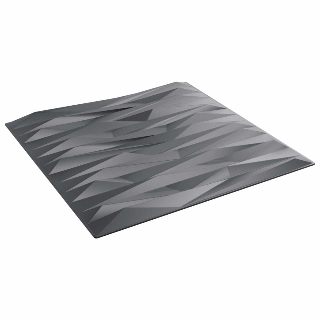 Seinäpaneelit 48 pcs Kiviharmaa 50 x 50 cm XPS Vaahdon