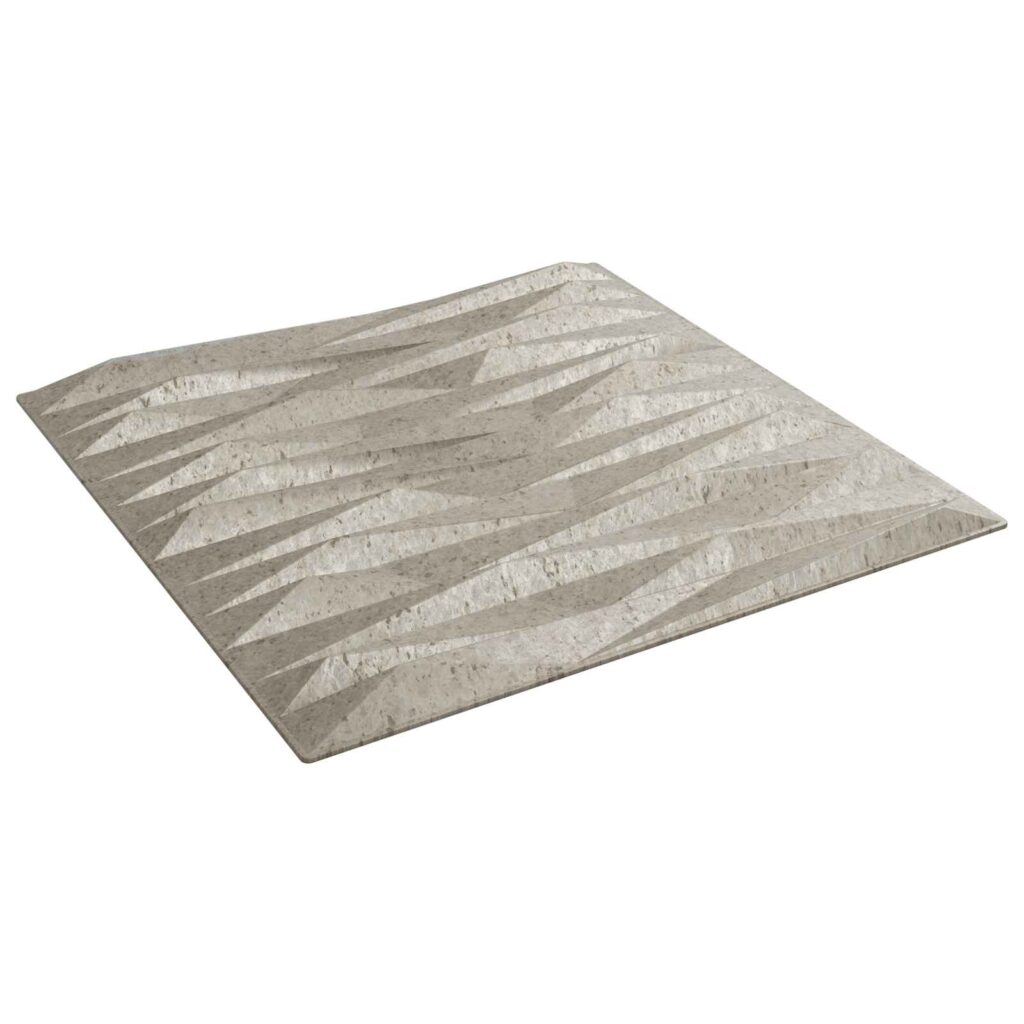 Seinäpaneelit 24 pcs Kivilöyhkönbetoni 50 x 50 cm XPS Vaahdon