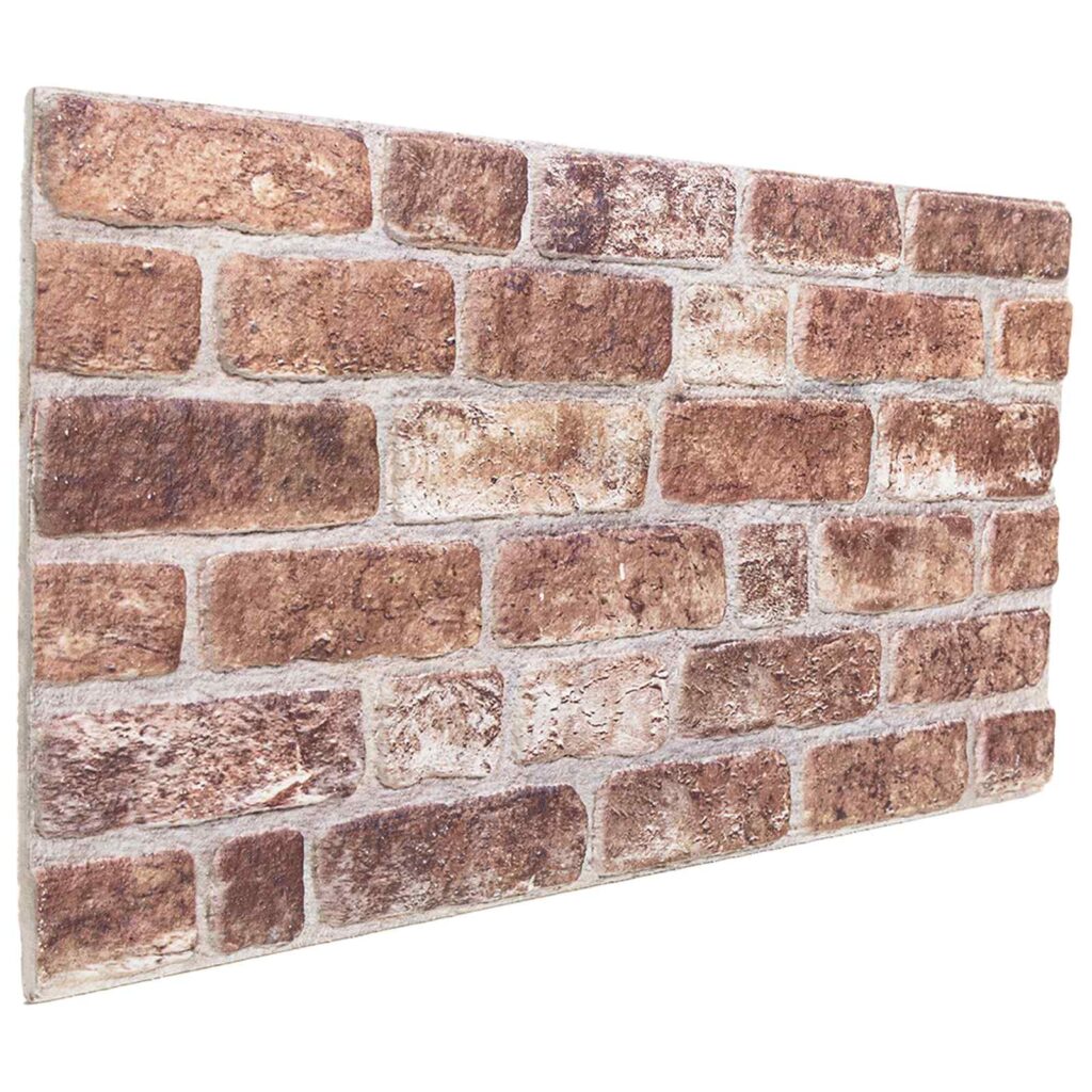 Seinäpaneelit 10 pcs Ruskea 100 x 50 cm EPS vaahtomuovi