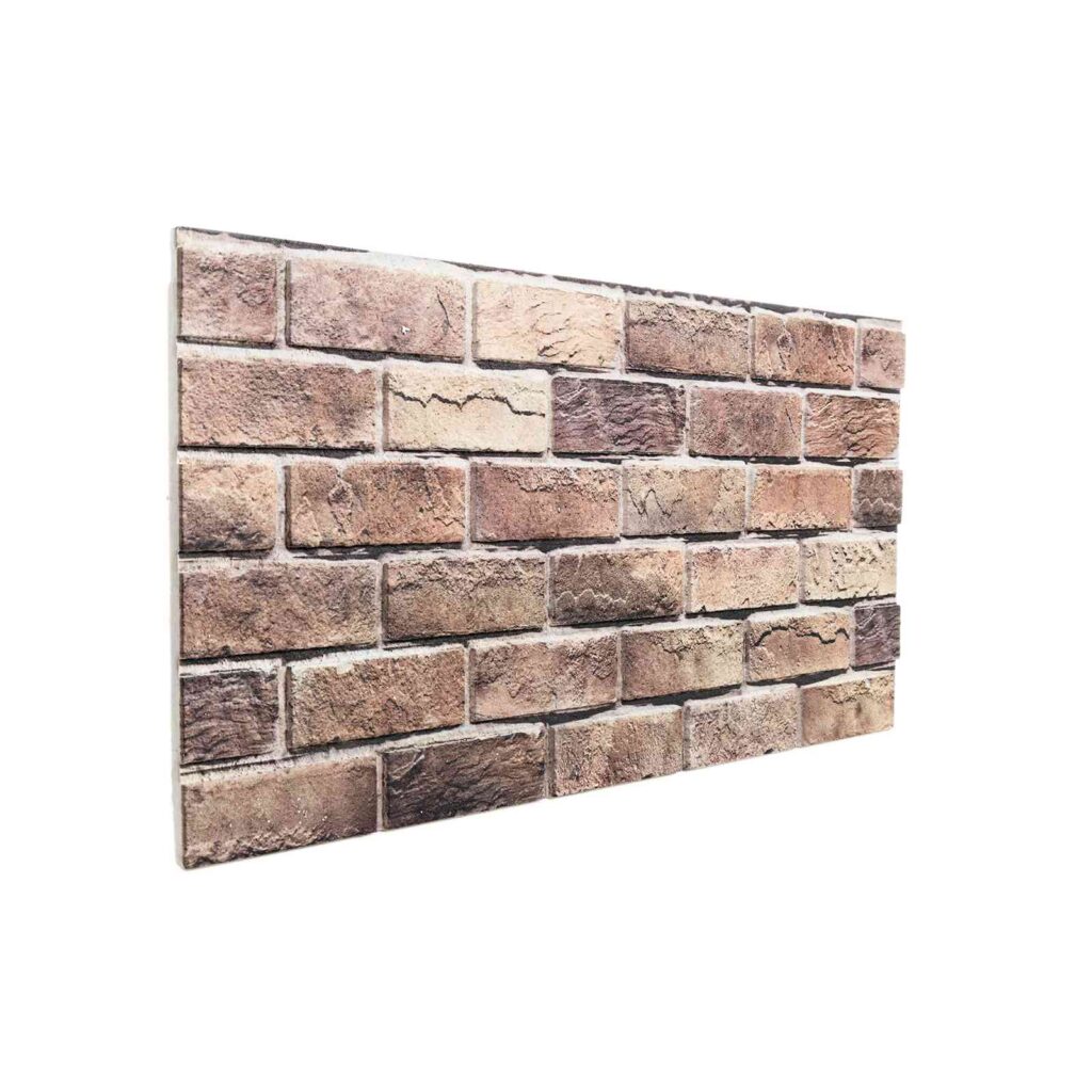 Seinäpaneelit 10 pcs Ruskea ja harmaa 100 x 50 cm