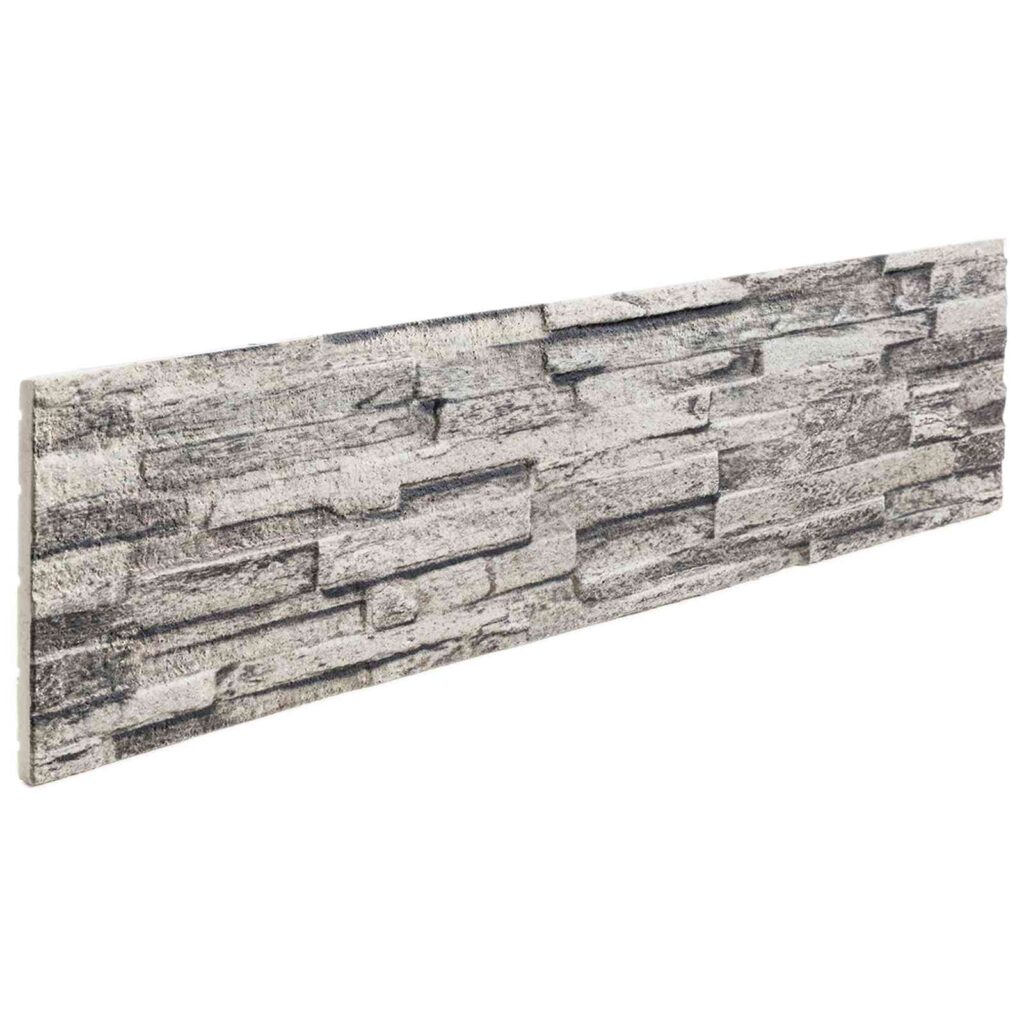 Seinäpaneelit 10 pcs Vaaleanharmaa 100 x 25 cm EPS vaahtomuovi