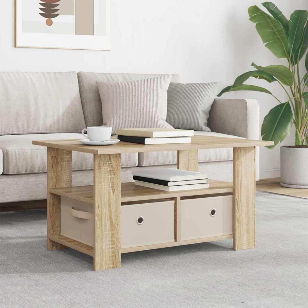 Sohvapöytä Sonoman tammi 77 x 55 x 42 cm Tekninen puu