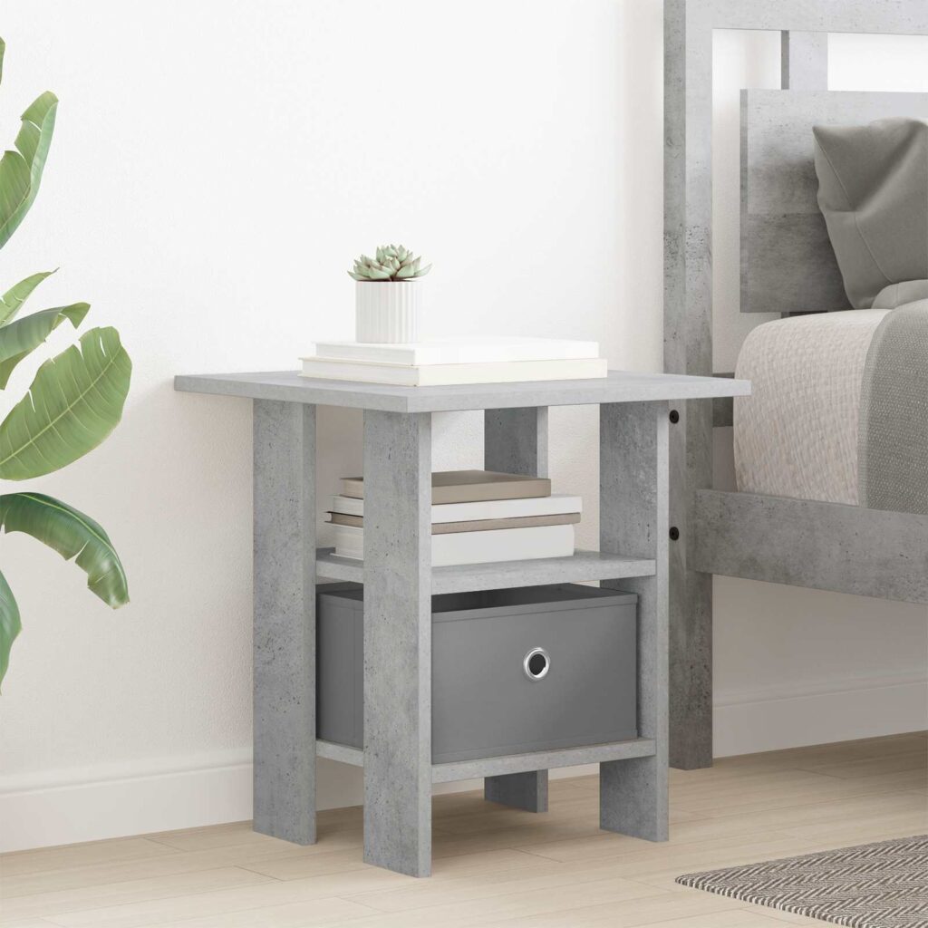 Yöpöytä Betoni Harmaa 41 x 40 x 45 cm Tekninen puu