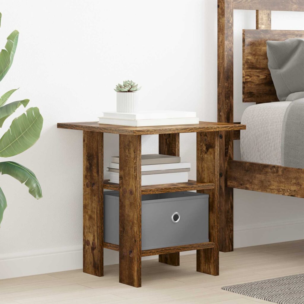 Yöpöytä Savupähkinä 41 x 40 x 45 cm Tekninen puu