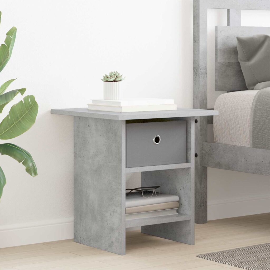 Yöpöytä Betoni Harmaa 41 x 40 x 45 cm Tekninen puu