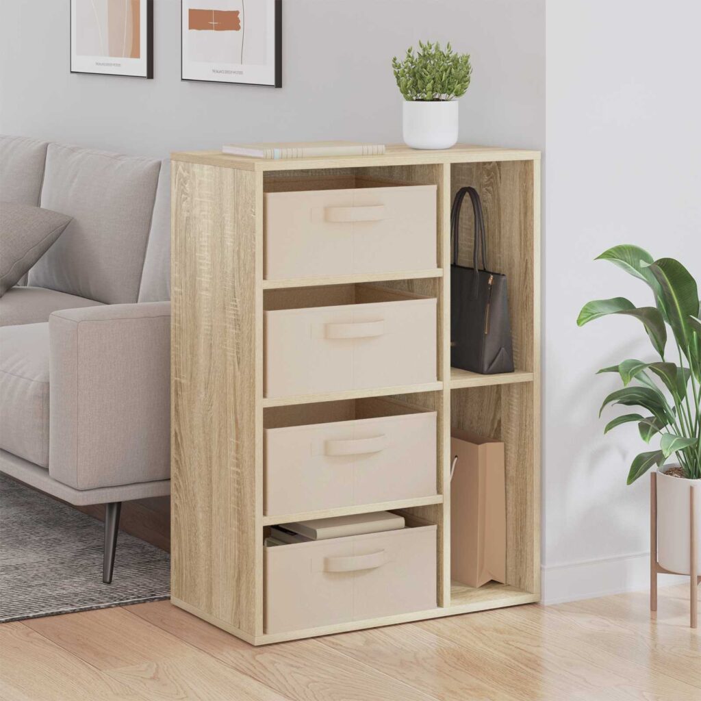 Sivupöytä laatikon kanssa Sonoman tammi 60 x 33,5 x 84 cm