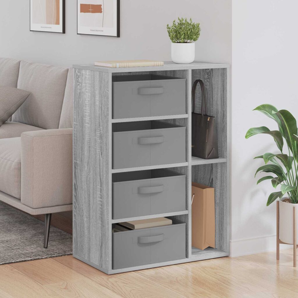 Sivupöytä laatikon kanssa Harmaa Sonoma 60 x 33,5 x 84 cm