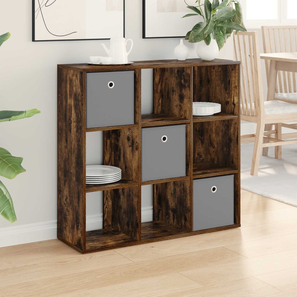 Sivupöytä laatikon kanssa Savupähkinä 88,5 x 29 x 84,5 cm