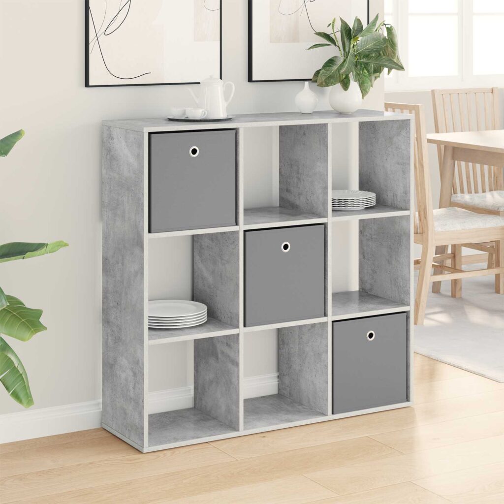 Sivupöytä laatikon kanssa Betoni Harmaa 102 x 31 x 99,5 cm