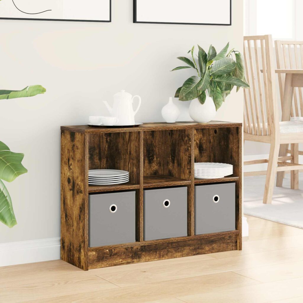 Sivupöytä laatikon kanssa Savupähkinä 73,5 x 22,5 x 53,5 cm