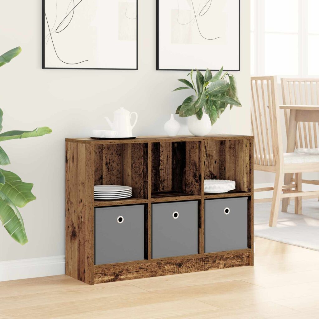 Sivupöytä laatikon kanssa Vanha puu 88,5 x 27,5 x 63,5 cm