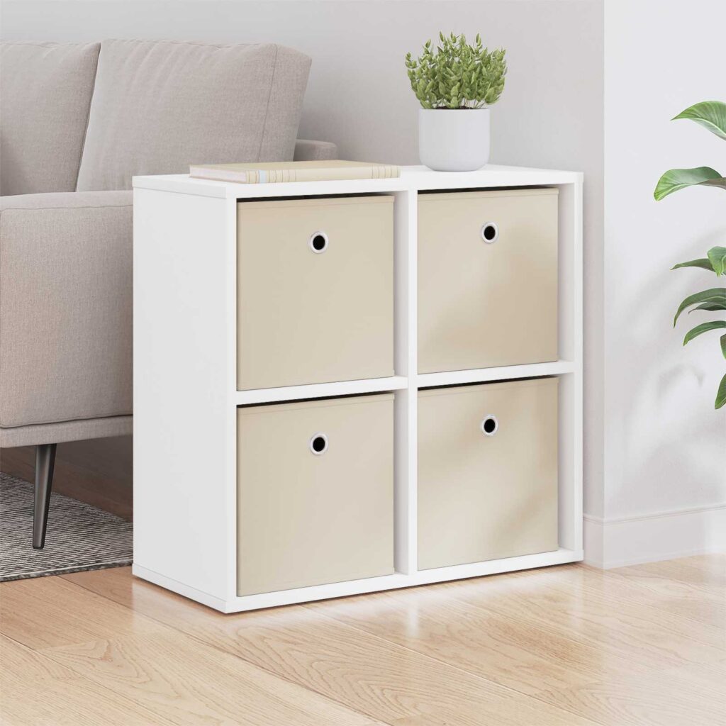 Sivupöytä laatikon kanssa Valkoinen 59,5 x 27 x 57 cm