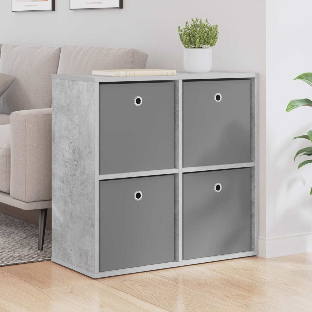 Sivupöytä laatikon kanssa Betoni Harmaa 68,5 x 32 x 67 cm