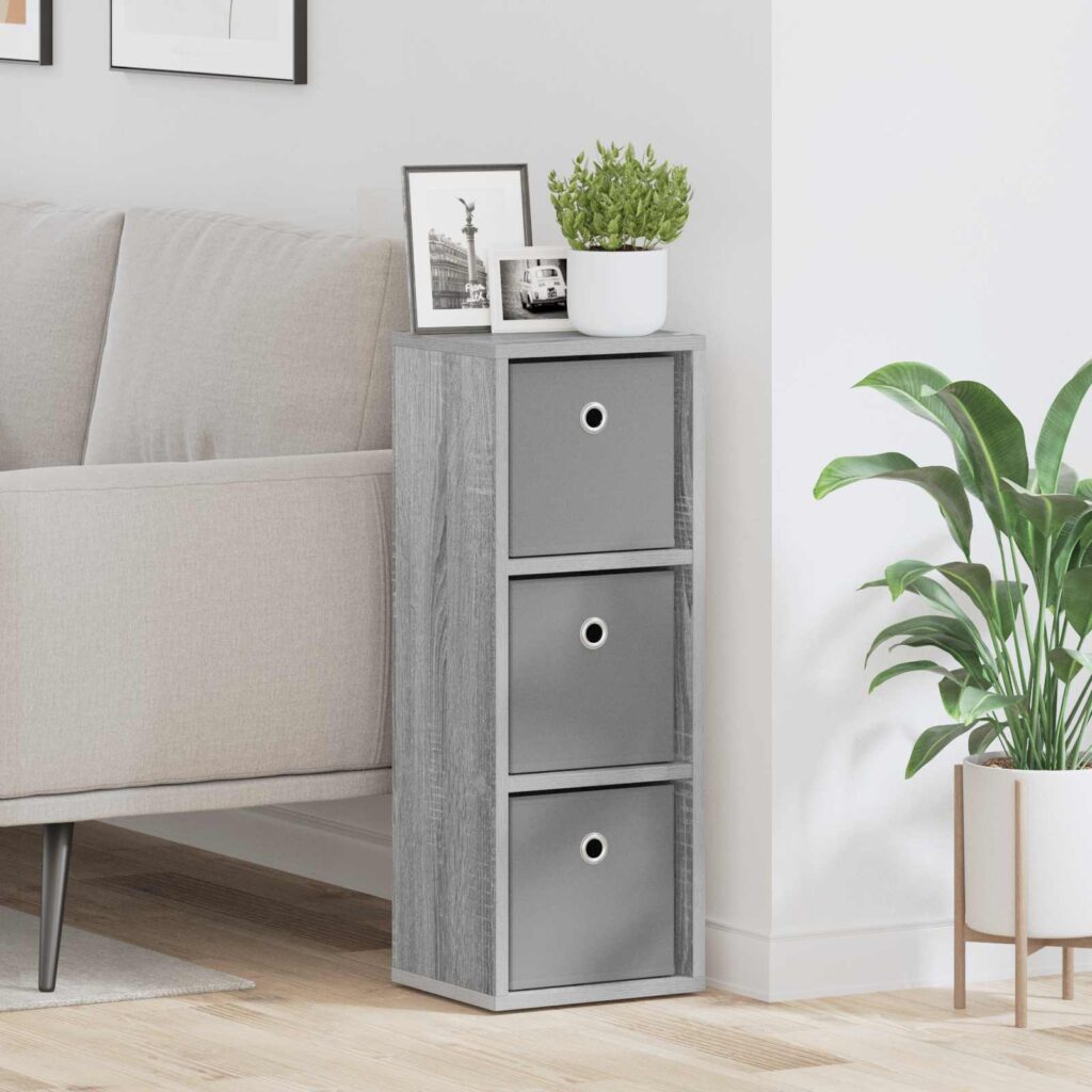 Sivupöytä laatikon kanssa Harmaa Sonoma 25,5 x 22 x 69,5 cm