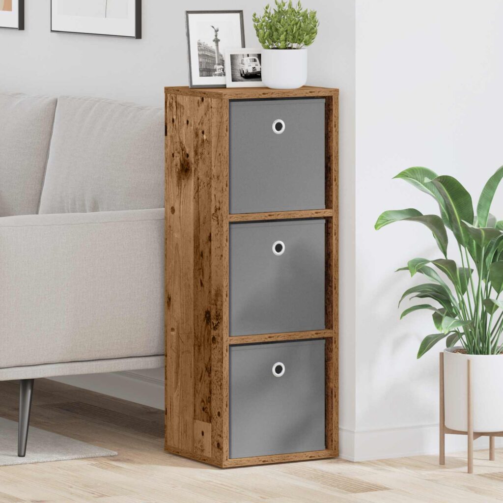 Sivupöytä laatikon kanssa Vanha puu 30,5 x 27 x 84,5 cm