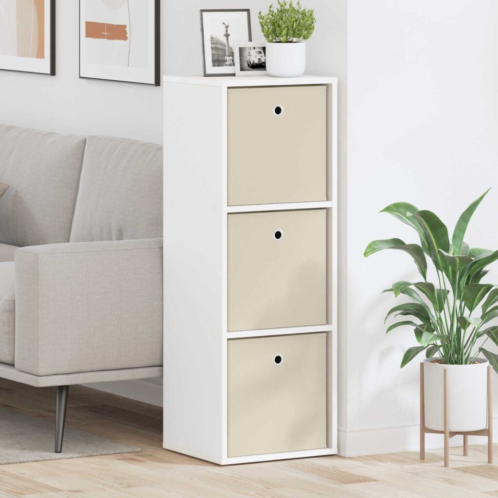 Sivupöytä laatikon kanssa Valkoinen 35 x 32 x 99,5 cm