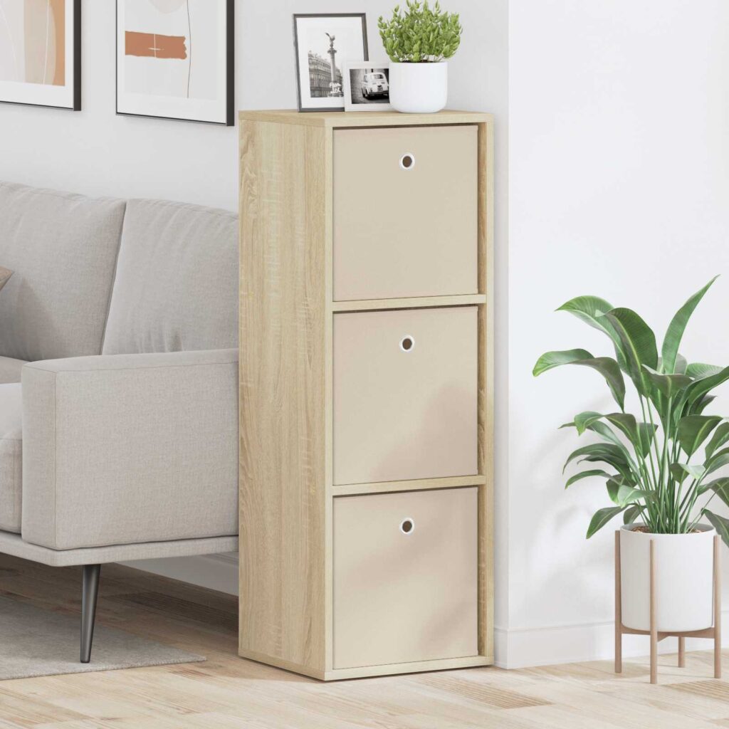 Sivupöytä laatikon kanssa Sonoman tammi 35 x 32 x 99,5 cm