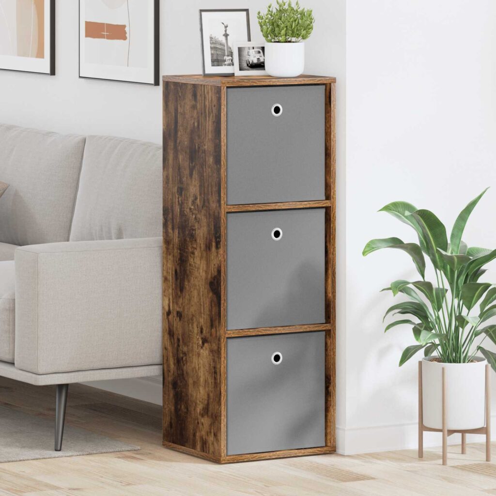 Sivupöytä laatikon kanssa Savupähkinä 35 x 32 x 99,5 cm