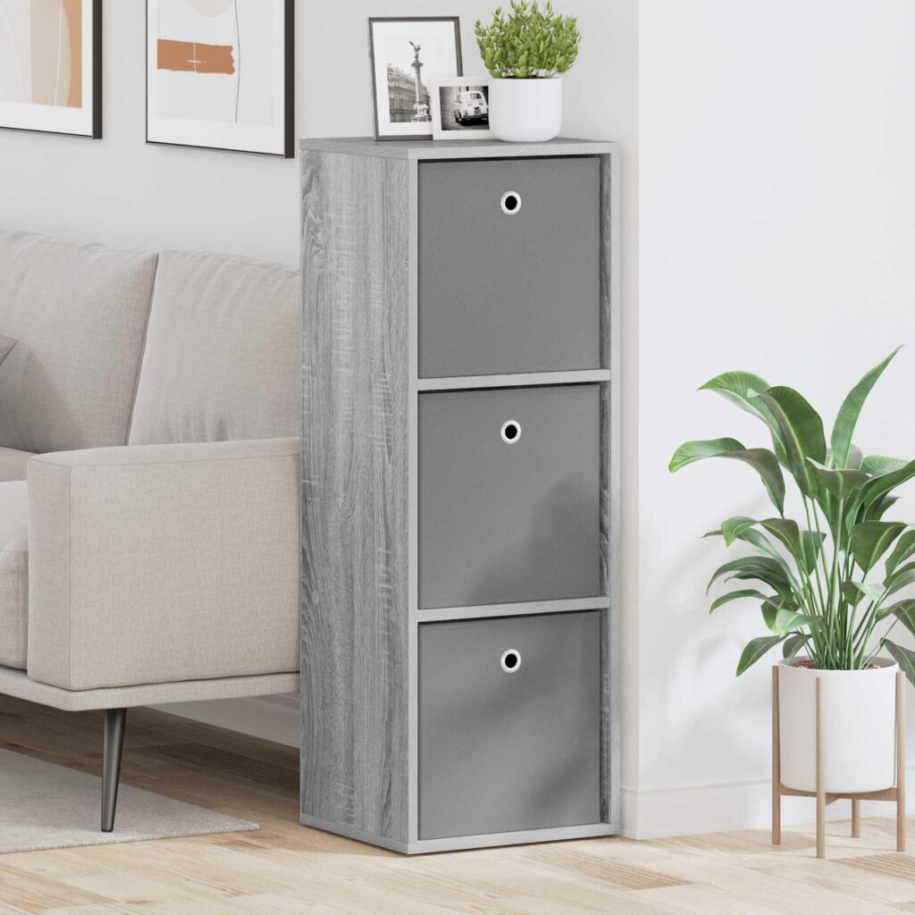 Sivupöytä laatikon kanssa Harmaa Sonoma 35 x 32 x 99,5 cm