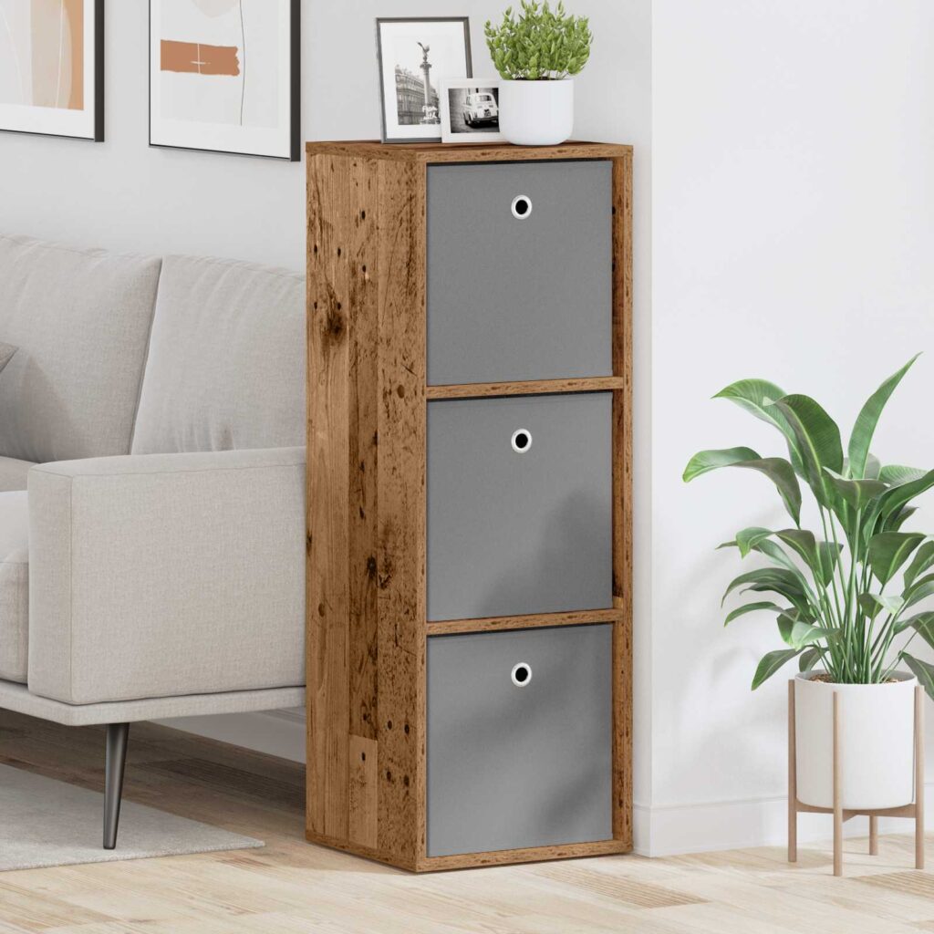 Sivupöytä laatikon kanssa Vanha puu 35 x 32 x 99,5 cm