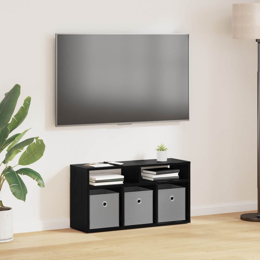 Matala pöytä laatikon kanssa Musta tammi. 72 x 22,5 x 38 cm