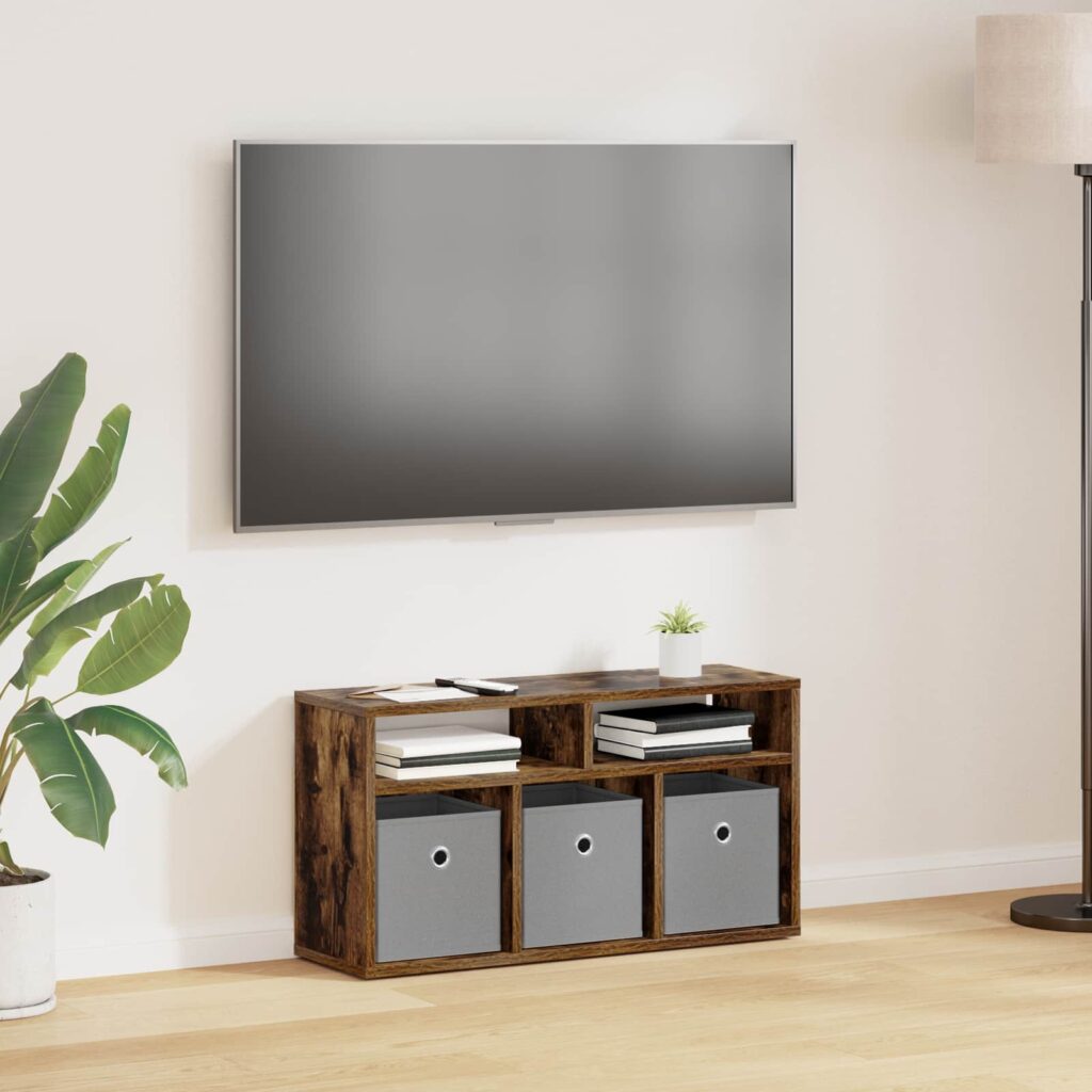 Matala pöytä laatikon kanssa Savupähkinä 72 x 22,5 x 38 cm