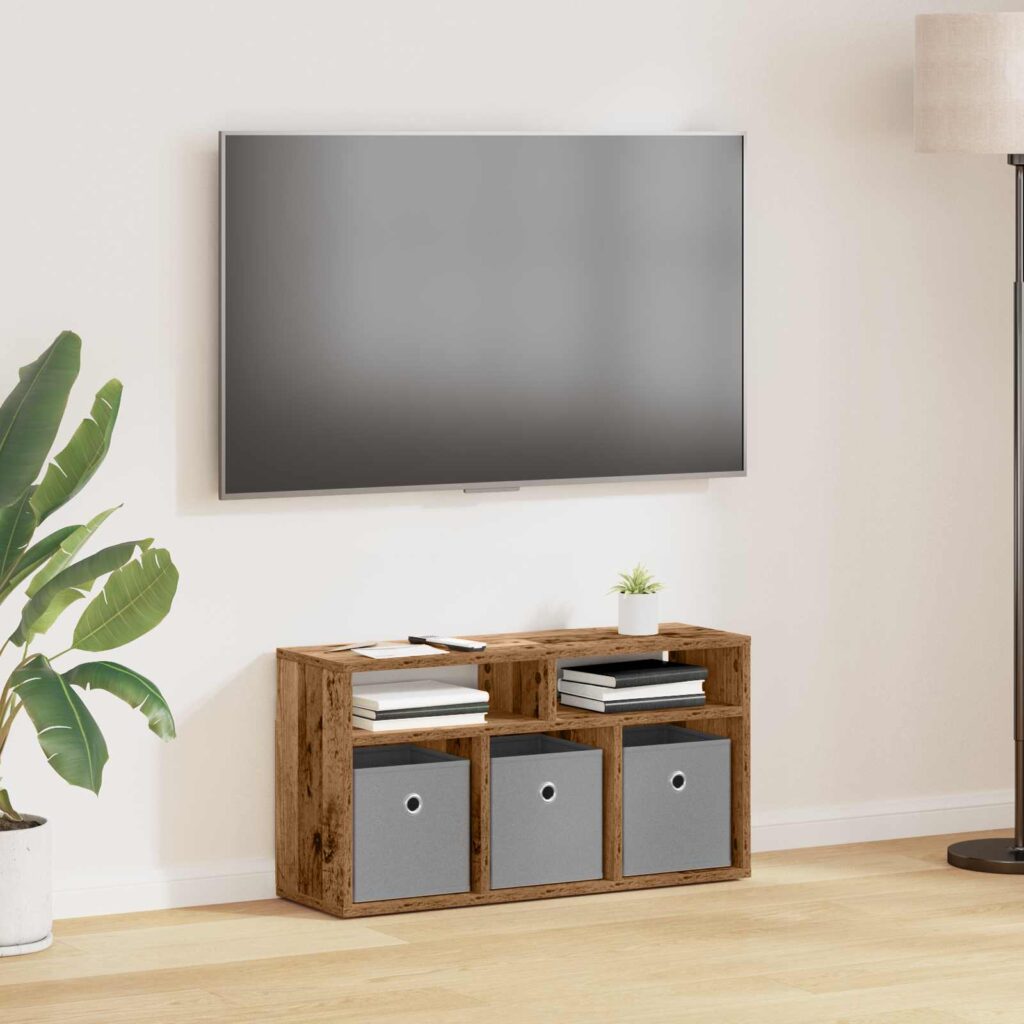 Matala pöytä laatikon kanssa Vanha puu 72 x 22,5 x 38 cm