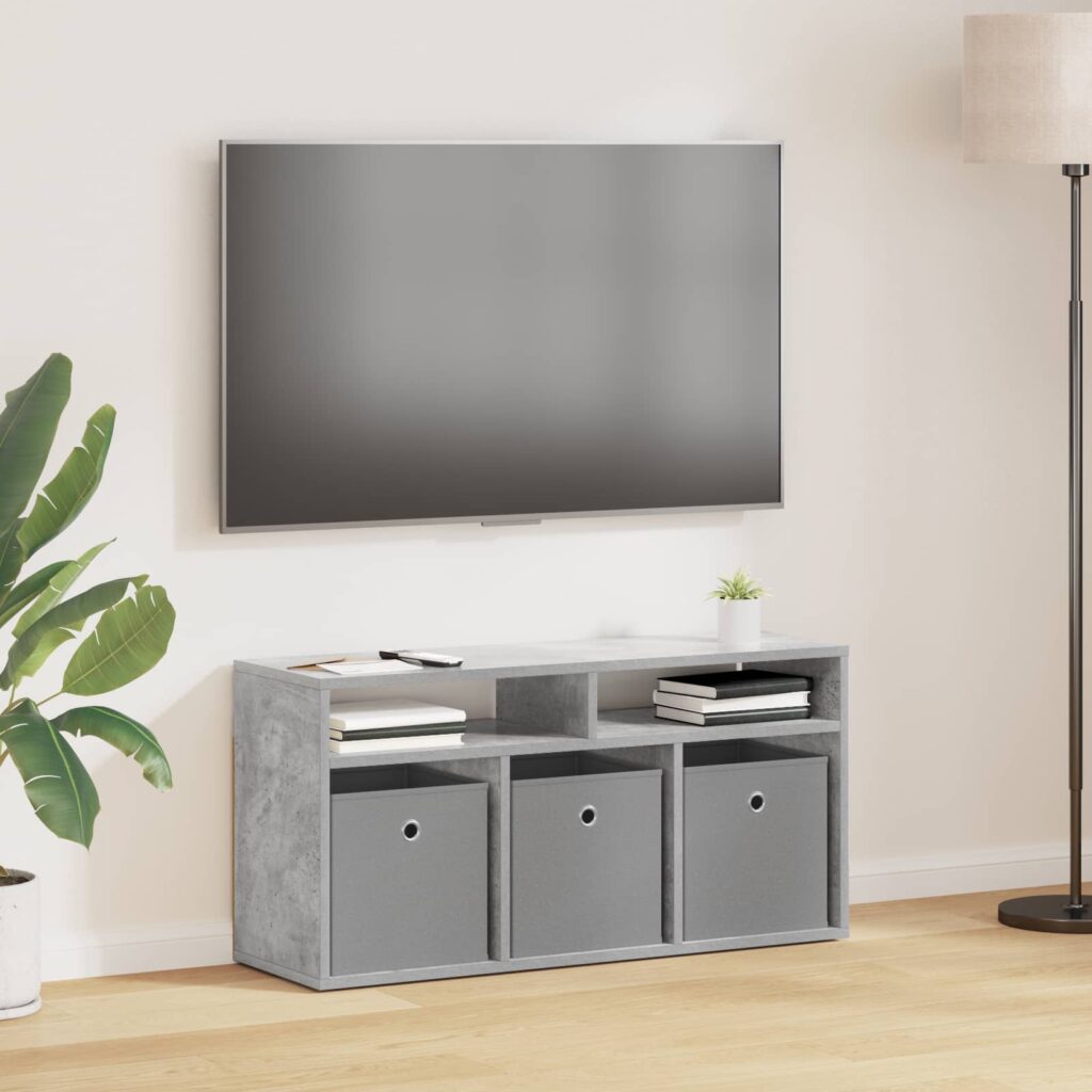 Matala pöytä laatikon kanssa Betoni Harmaa 87 x 27,5 x 43 cm