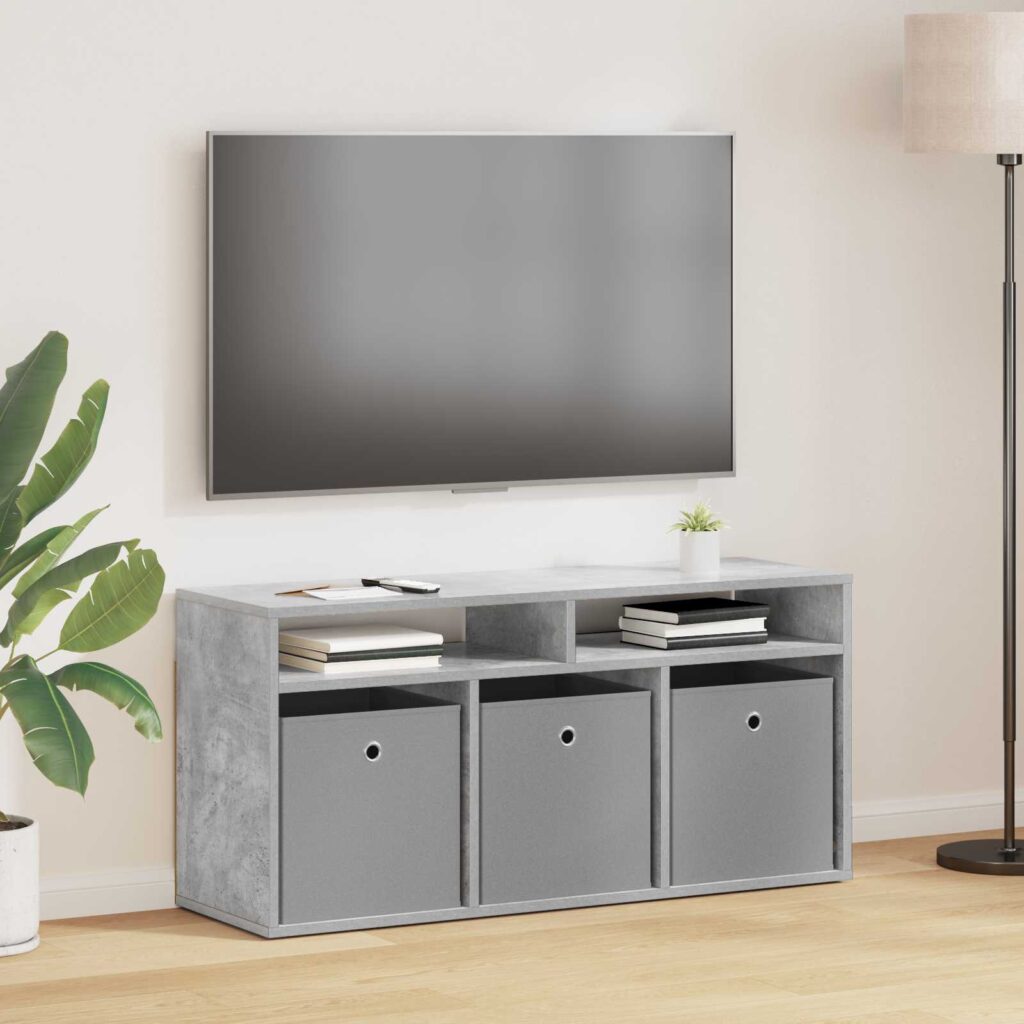 Matala pöytä laatikon kanssa Betoni Harmaa 102 x 32 x 48,5 cm