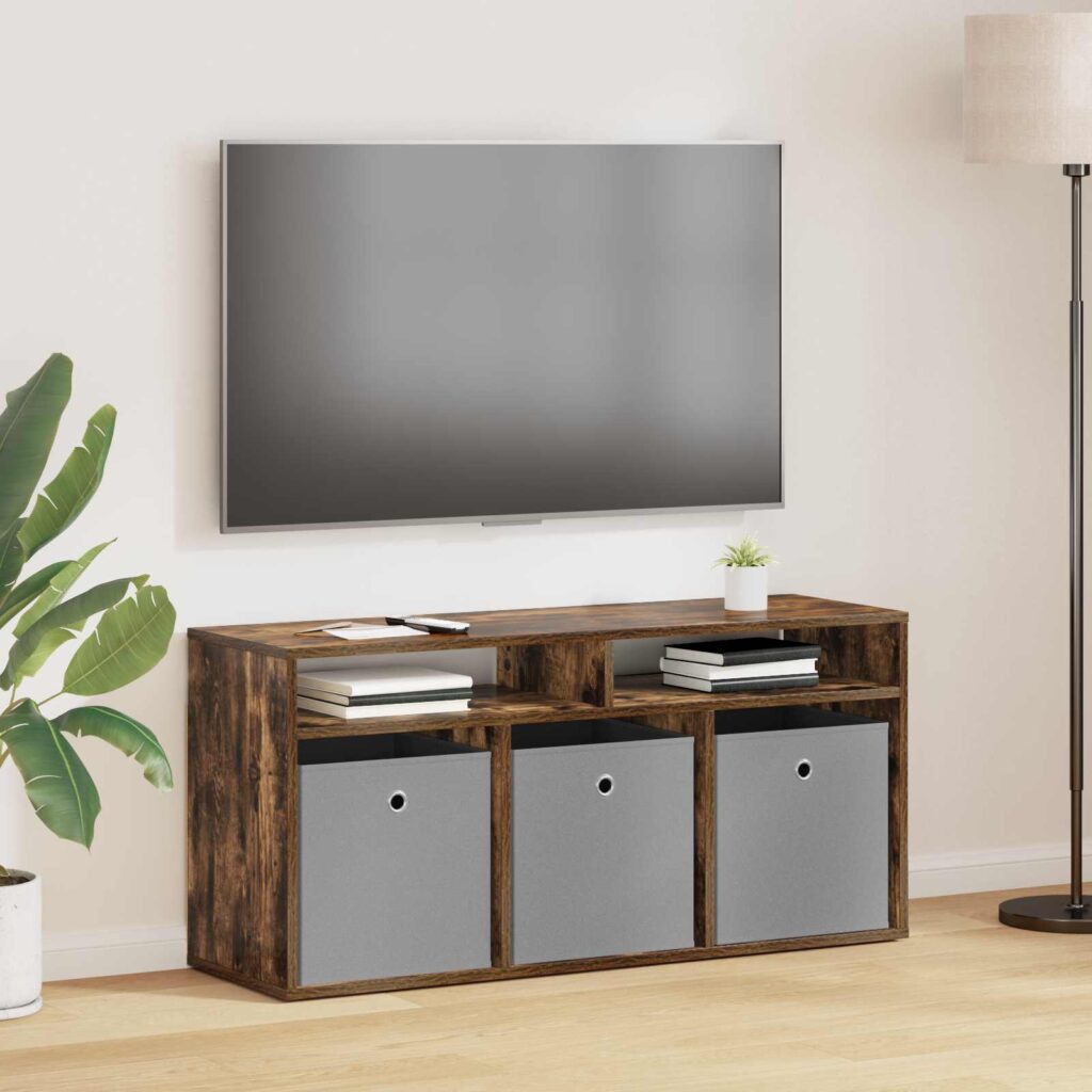 Matala pöytä laatikon kanssa Savupähkinä 102 x 32 x 48,5 cm