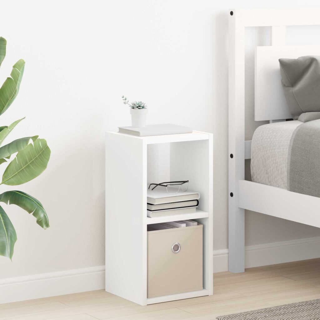 Yöpöytä Valkoinen 25,5 x 22 x 49,5 cm Tekninen puu