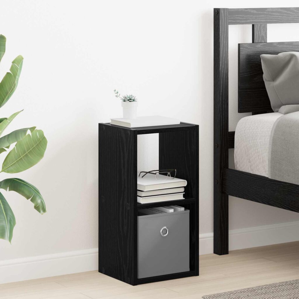 Yöpöytä Musta tammi. 25,5 x 22 x 49,5 cm Tekninen puu