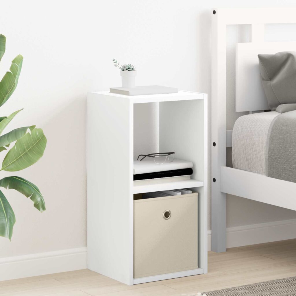 Yöpöytä Valkoinen 30,5 x 27 x 59,5 cm Tekninen puu