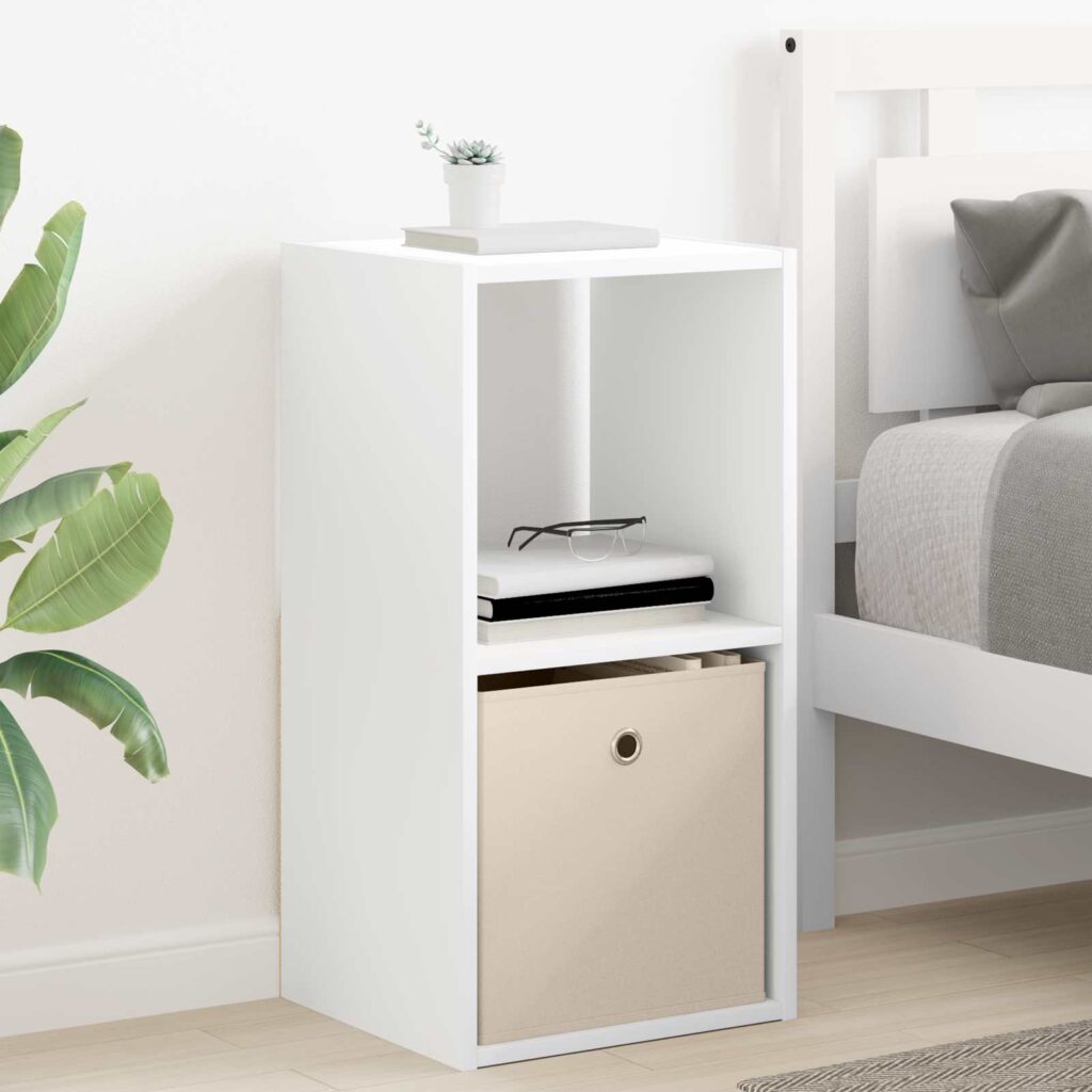 Yöpöytä Valkoinen 35 x 32 x 68,5 cm Tekninen puu