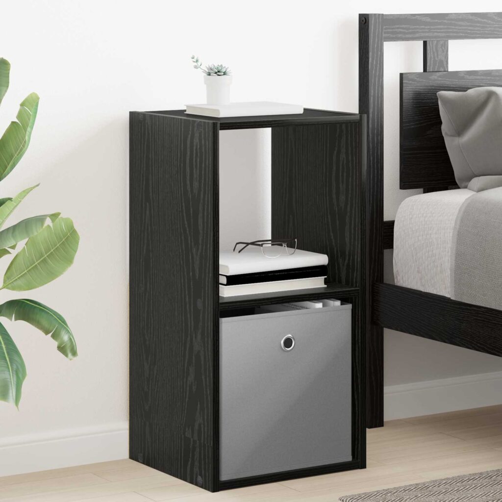 Yöpöytä Musta tammi. 35 x 32 x 68,5 cm Tekninen puu