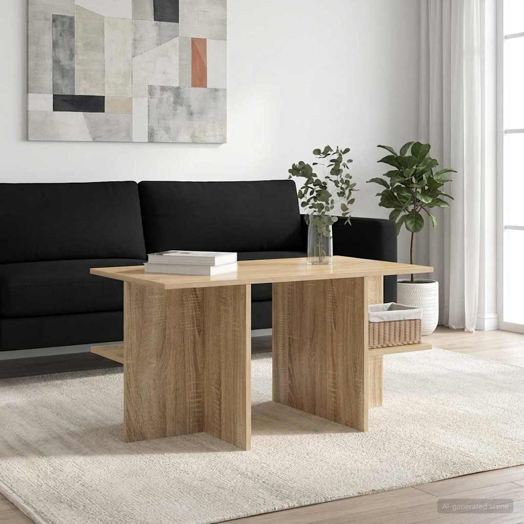 Sohvapöytä Sonoma-tammi 87 x 50 x 45 cm Käsitelty puu