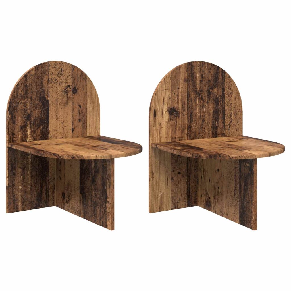 Yöpöytä 2 pcs Vanha puu 48 x 49 x 65 cm Käsitelty puu