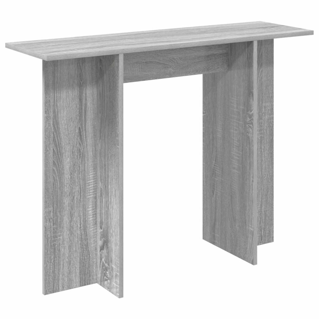 Konsolipöytä Harmaa sonoma 100 x 30 x 75 cm Käsitelty puu