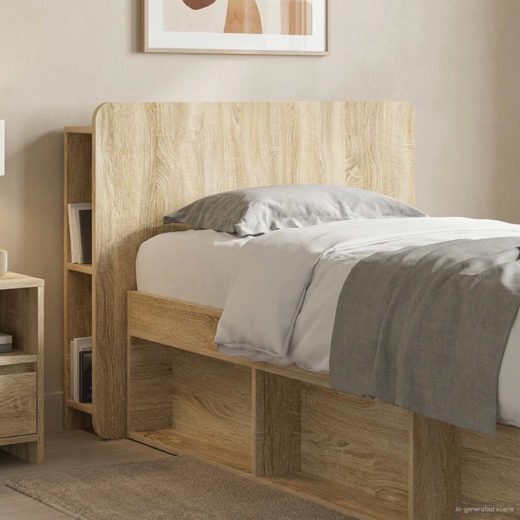 Päätykaappi säilytystilassa Sonoma-tammi Tekninen puu