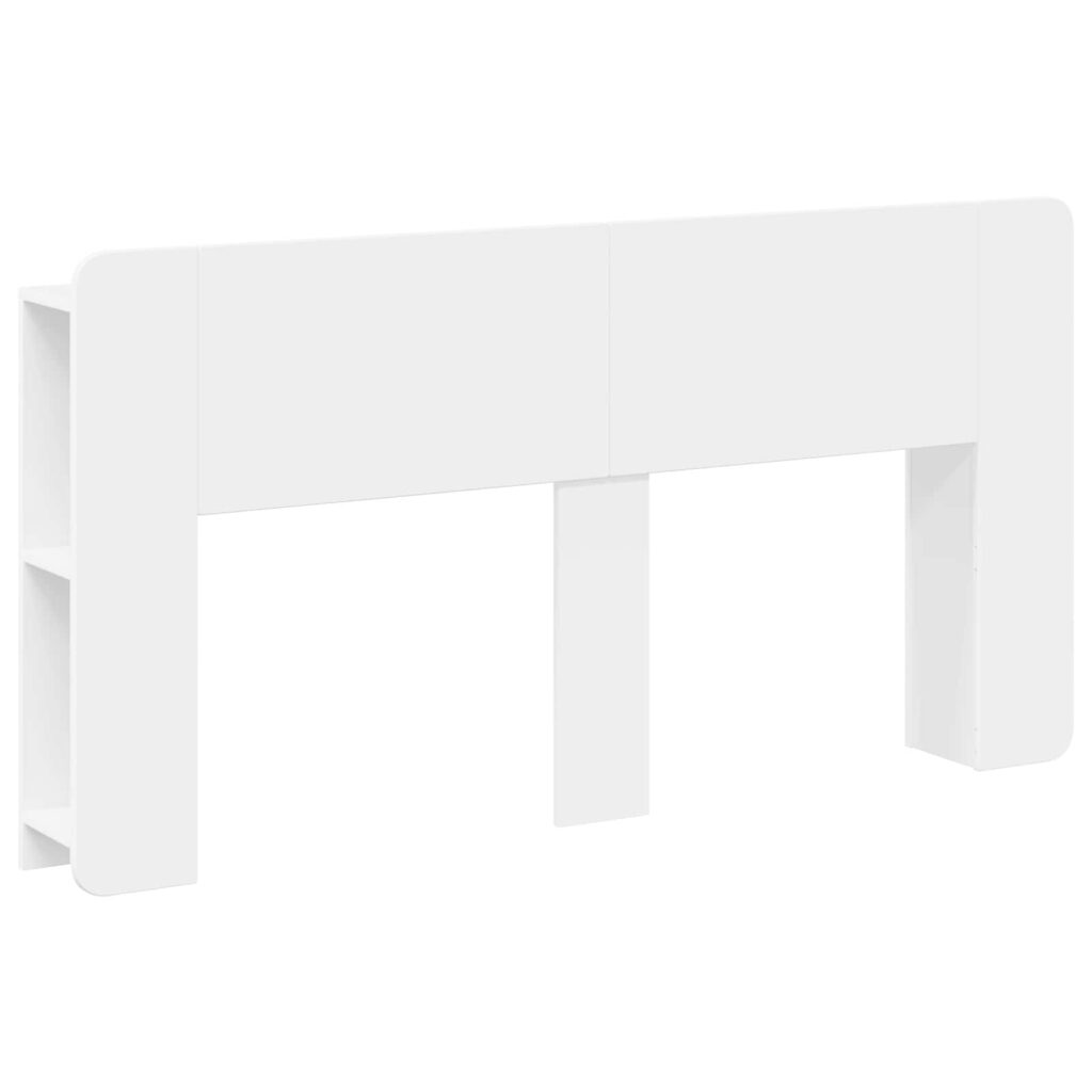 Päätykaappi säilytystilassa valkoinen Tekninen puu