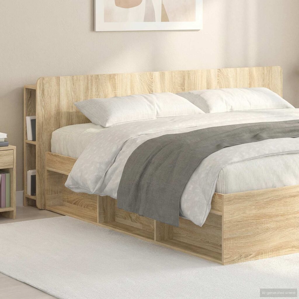 Päätykaappi säilytystilassa Sonoma-tammi Tekninen puu