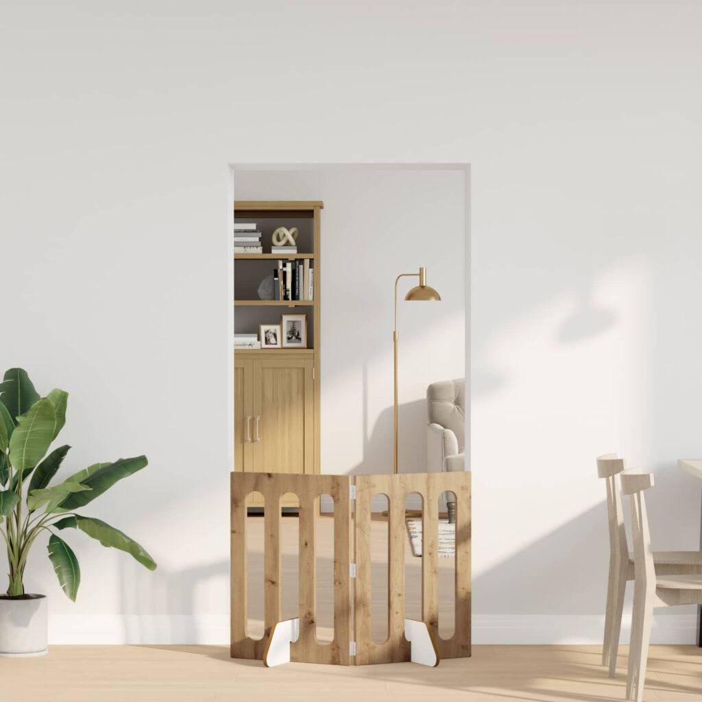 Taitettava lemmikkitarha 2 pcs Artisan Tammi 100,5 x 38 x 70 cm